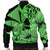 Hawaii Turtle Bomber Jacket Polynesian Hibiscus Art Ver 2.0 Green - AH - Polynesian Pride