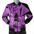 Hawaii Turtle Bomber Jacket Polynesian Hibiscus Art Ver 2.0 Pink - AH Black Unisex - Polynesian Pride