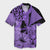 Hawaii Turtle Hawaiian Shirt Polynesian Hibiscus Art Ver 2.0 Violet - AH Unisex Black - Polynesian Pride