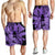 Hawaii Turtle Men's Shorts Polynesian Hibiscus Art Ver 2.0 Violet - AH - Polynesian Pride