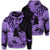 Hawaiian Turtle Hoodie Polynesian Hibiscus Art Violet Unisex Art - Polynesian Pride