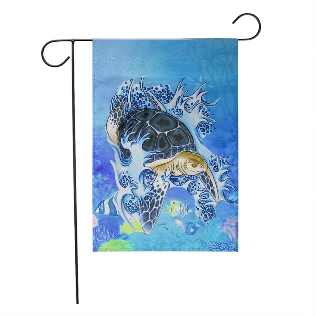 Hawaii Turtle Cool Flag - AH - Polynesian Pride