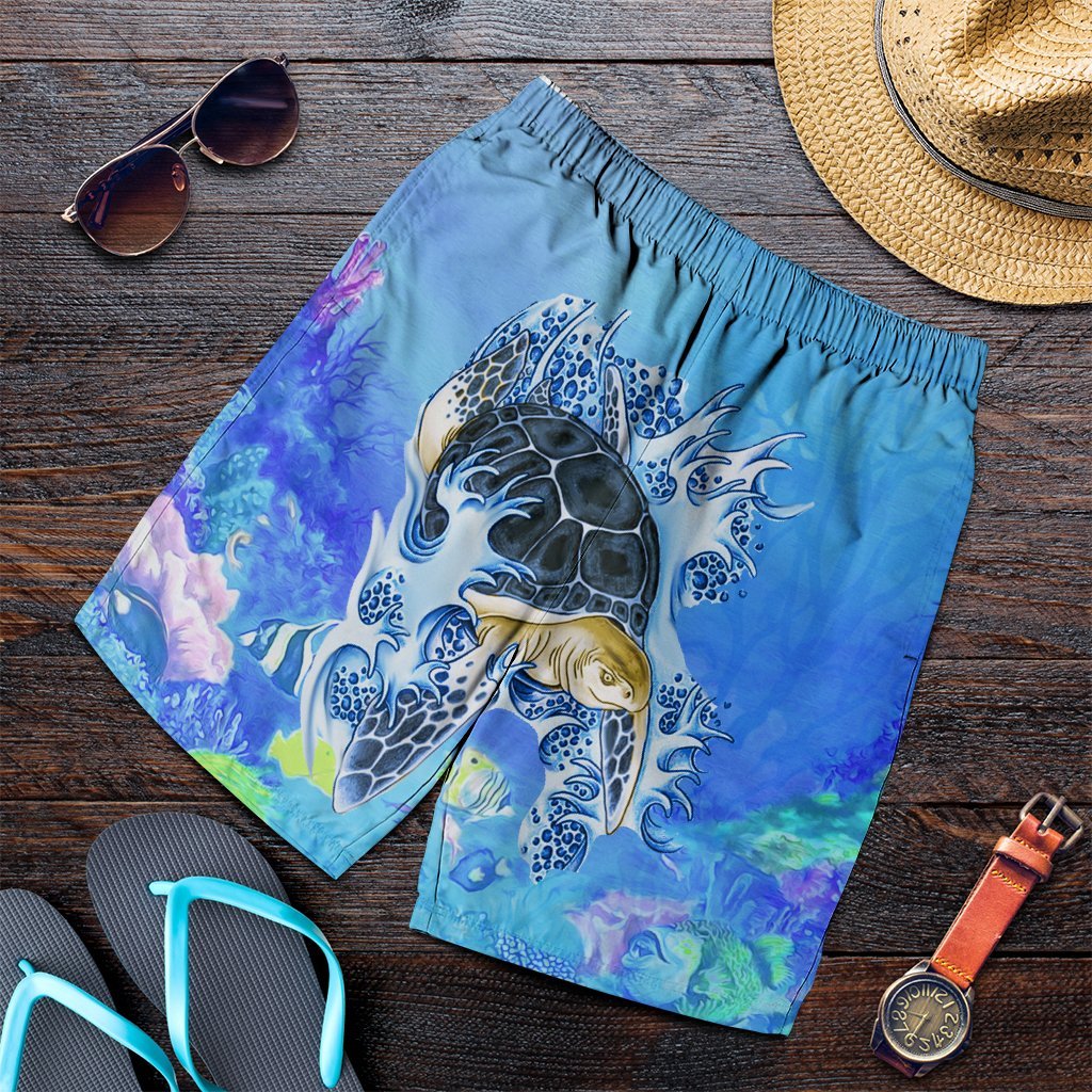 Hawaii Turtle Cool Men's Shorts - AH Art - Polynesian Pride