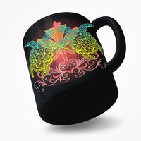 Hawaii Turtle Couple Plumeria Valentine Pattern Mug - Bond Style - AH - Polynesian Pride