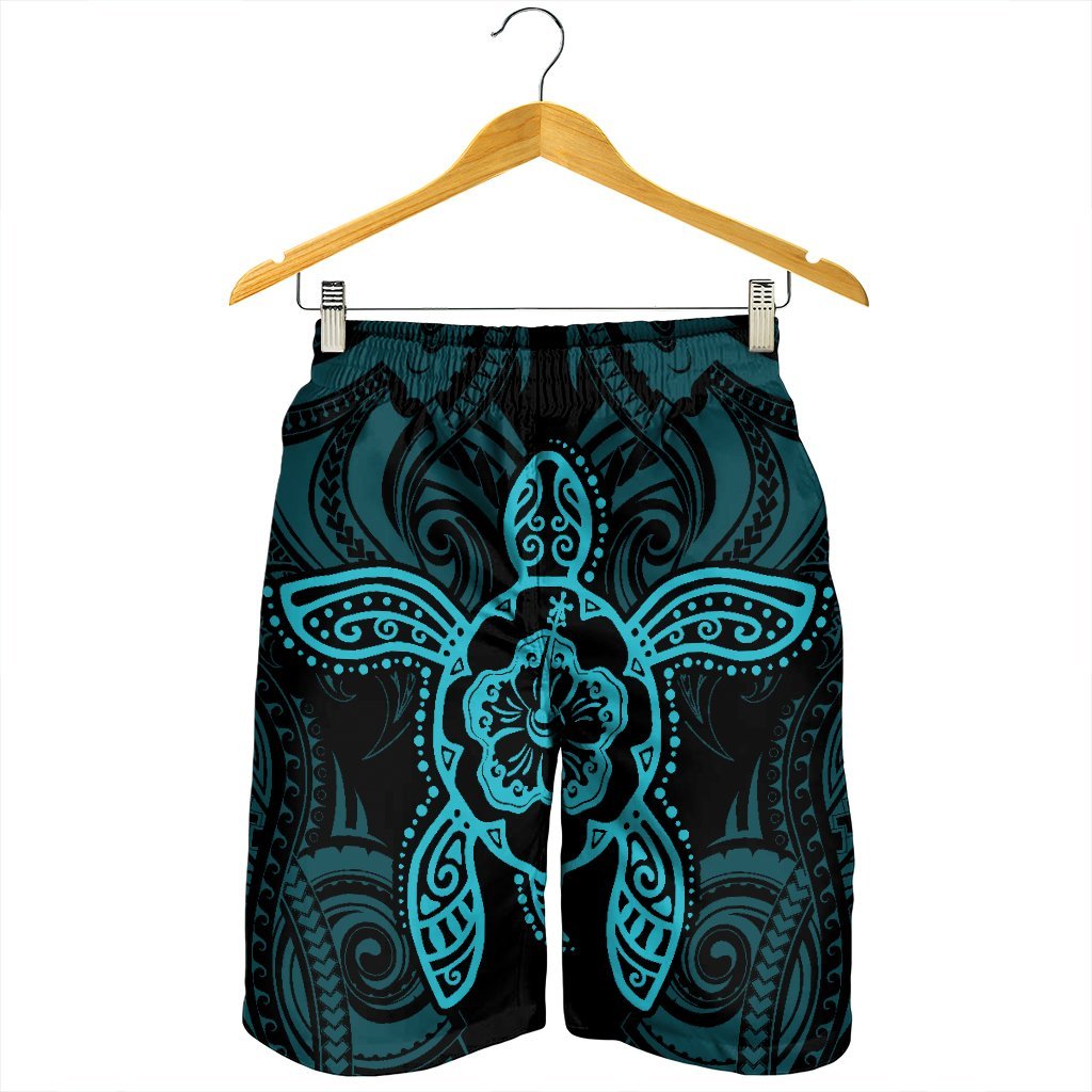 Hawaii Turtle Fixed Blue Men's Shorts AH - Polynesian Pride