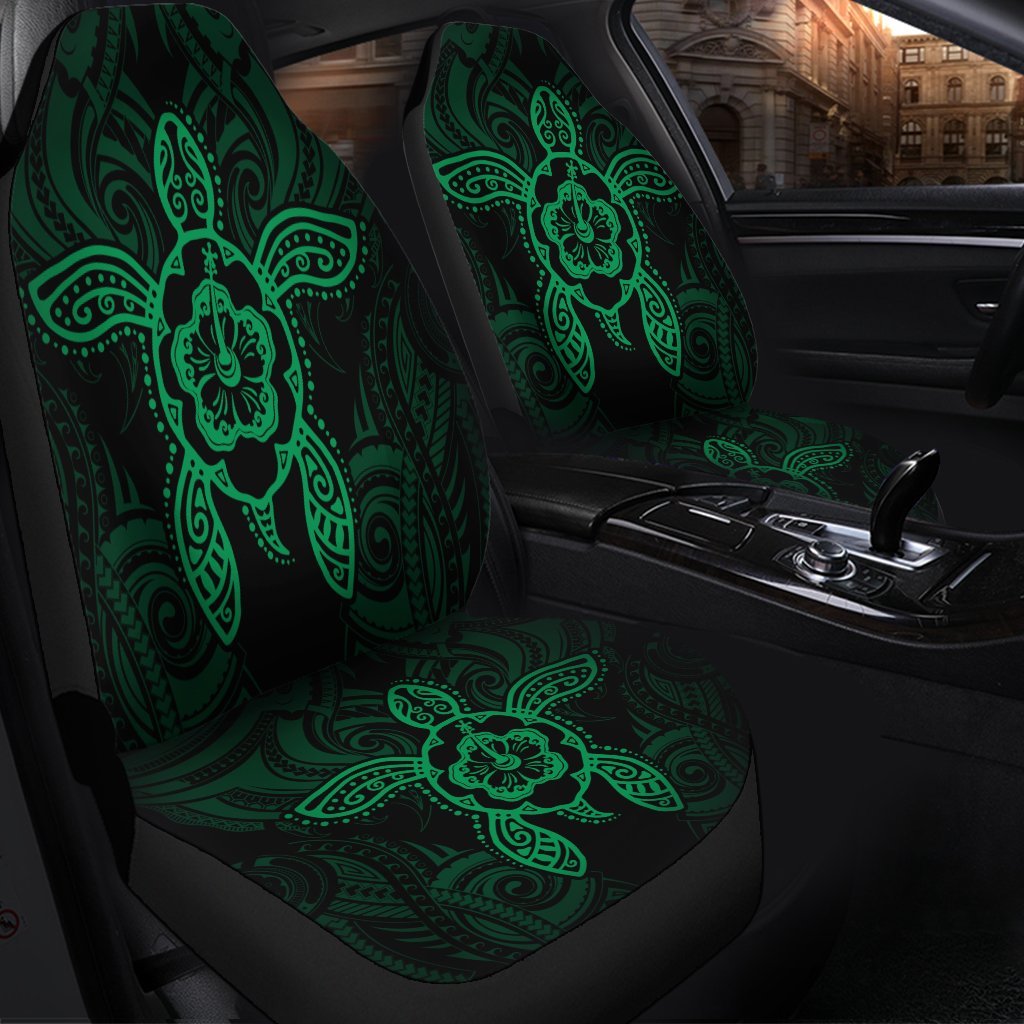 Hawaii Turtle Fixed Green Car Seat Covers AH - Polynesian Pride