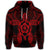 Hawaiian Turtle Fixed Red Hoodie - Polynesian Pride