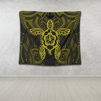 Hawaii Turtle Fixed Yellow Tapestry AH - Polynesian Pride
