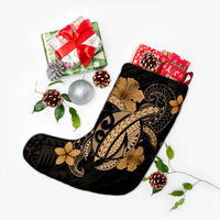 Hawaii Turtle Flower Polynesian Christmas Stocking - Gold - AH - Polynesian Pride