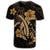 Hawaii Turtle Flower Polynesian T Shirt Gold - Polynesian Pride