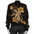 Hawaii Turtle Flower Polynesian Bomber Jacket - Gold - AH - Polynesian Pride