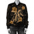 Hawaii Turtle Flower Polynesian Bomber Jacket - Gold - AH - Polynesian Pride