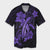 Hawaii Turtle Flower Polynesian Hawaiian Shirt - Purple - AH Unisex Black - Polynesian Pride