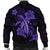 Hawaii Turtle Flower Polynesian Bomber Jacket - Purple - AH - Polynesian Pride