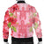 Hawaii Turtle Hibiscus Bomber Jacket - Pink Style - AH - Polynesian Pride