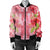 Hawaii Turtle Hibiscus Bomber Jacket - Pink Style - AH - Polynesian Pride