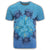 Hawaii Turtle Hibiscus Blue T Shirt - Polynesian Pride