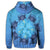 Hawaiian Turtle Hibiscus Blue Hoodie - Polynesian Pride