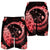 Hawaii Turtle Hibiscus Map Polynesian Men's Shorts Red - AH - Polynesian Pride