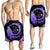 Hawaii Turtle Hibiscus Map Polynesian Men's Shorts Violet - AH - Polynesian Pride