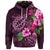 Custom Hawaii Turtle Hibiscus Pink Simple Hoodie - Polynesian Pride