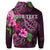 Custom Hawaii Turtle Hibiscus Pink Simple Hoodie - Polynesian Pride