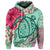 Custom Hawaii Turtle Hibiscus Plumeria Hoodie Hug Style - Polynesian Pride