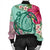 Hawaii Turtle Hibiscus Plumeria Bomber Jacket - Hug Style - AH - Polynesian Pride