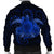 Hawaii Turtle Hibiscus Polynesian Bomber Jacket - Full Style - Blue - AH - Polynesian Pride