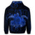 Hawaiian Turtle Hibiscus Polynesian Hoodie Full Style Blue - Polynesian Pride