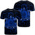 Hawaii Turtle Hibiscus Polynesian T Shirt Full Style Blue Unisex Black - Polynesian Pride