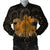 Hawaii Turtle Hibiscus Polynesian Bomber Jacket - Full Style - Gold - AH Black Unisex - Polynesian Pride