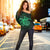 Hawaii Turtle Hibiscus Polynesian Women's Off Shoulder Sweater - Full Style - Green - AH - Polynesian Pride