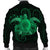 Hawaii Turtle Hibiscus Polynesian Bomber Jacket - Full Style - Green - AH - Polynesian Pride