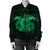 Hawaii Turtle Hibiscus Polynesian Bomber Jacket - Full Style - Green - AH - Polynesian Pride