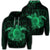 Hawaiian Turtle Hibiscus Polynesian Hoodie Full Style Green Unisex Art - Polynesian Pride