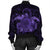 Hawaii Turtle Hibiscus Polynesian Bomber Jacket - Full Style - Purple - AH - Polynesian Pride