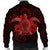 Hawaii Turtle Hibiscus Polynesian Bomber Jacket - Full Style - Red - AH - Polynesian Pride