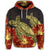 Hawaiian Turtle Hibiscus Red Hoodie - Polynesian Pride