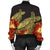 Hawaii Turtle Hibiscus Red Bomber Jacket - AH - Polynesian Pride