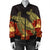 Hawaii Turtle Hibiscus Red Bomber Jacket - AH - Polynesian Pride