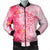 Hawaii Turtle Hibiscus Vintage Pink Bomber Jacket - AH Black Unisex - Polynesian Pride