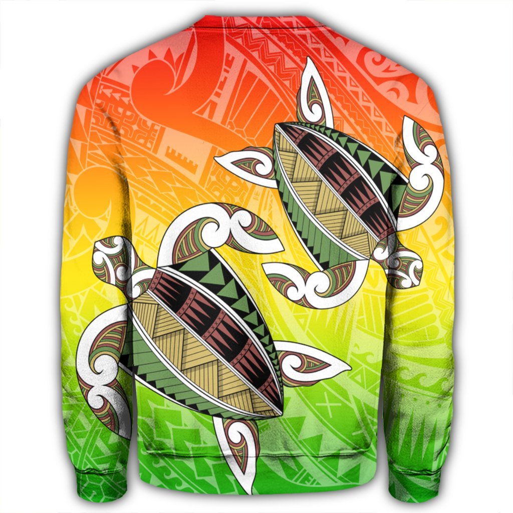 Hawaii Turtle Kanaka Maoli Sweatshirt - AH - Polynesian Pride