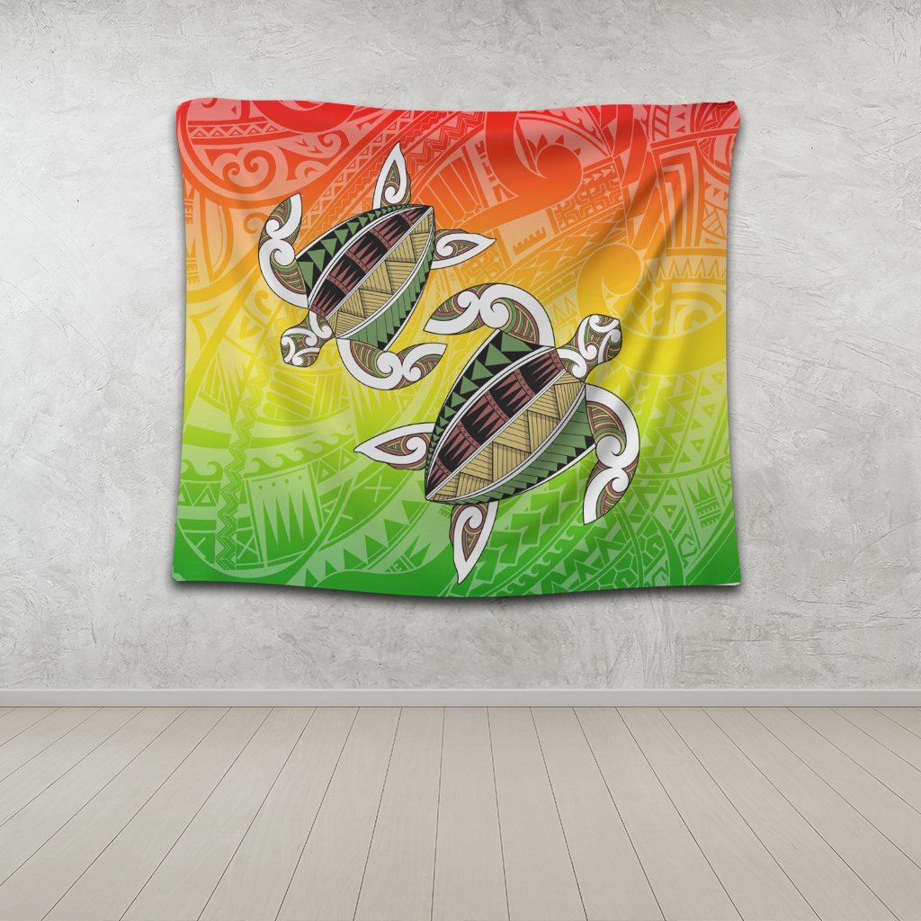 Hawaii Turtle Kanaka Maoli Tapestry - AH - Polynesian Pride
