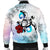 Hawaii Turtle Lollipop Plumeria Bomber Jacket - AH - Polynesian Pride