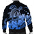 Hawaii Turtle Map Polynesian Bomber Jacket Safety Blue - AH - Polynesian Pride