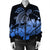 Hawaii Turtle Map Polynesian Bomber Jacket Safety Blue - AH - Polynesian Pride