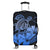 Hawaii Turtle Map Polynesian Luggage Covers Safety Blue - AH Black - Polynesian Pride