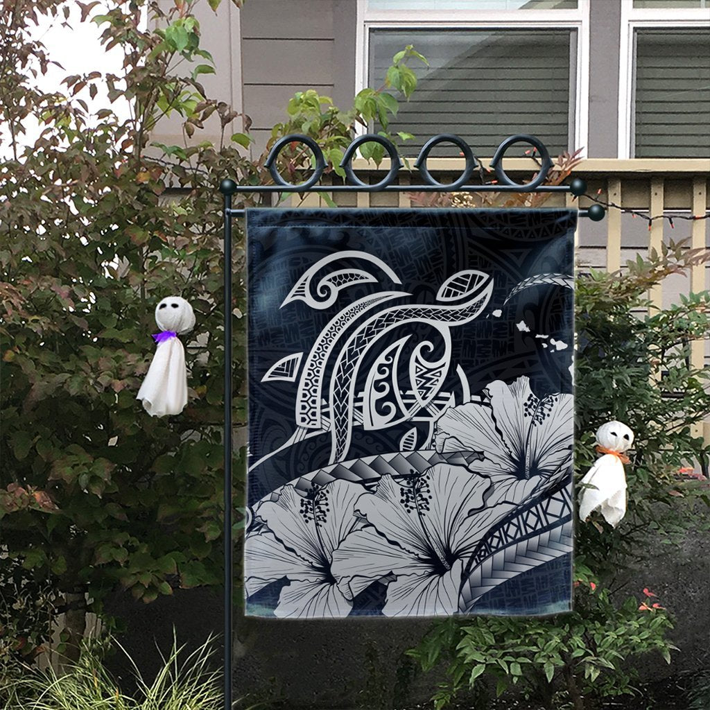 Hawaii Turtle Map Polynesian Flag Safety Gray - AH - Polynesian Pride