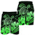 Hawaii Turtle Map Polynesian Men's Shorts Safety Green - AH - Polynesian Pride